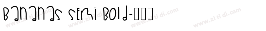Bananas Semi Bold字体转换